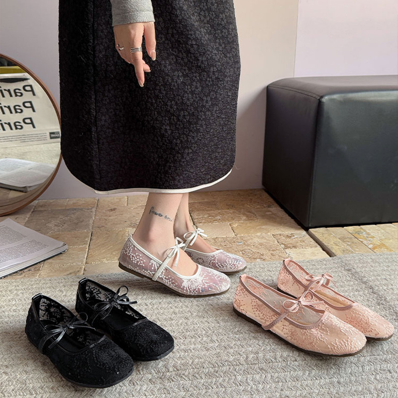 Women'S Shoes Clogs - Sapatos planos de balé suave feminino
