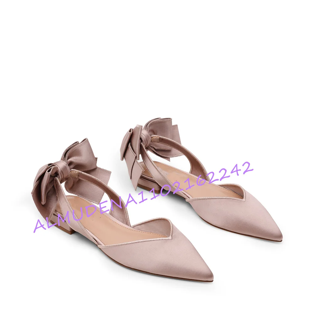 Mule Slip On - Sapatos femininos elegantes de cetim com